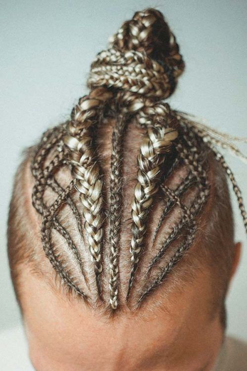 The Selective Photo Gallery Of The Best Ideas For Man Bun Braids