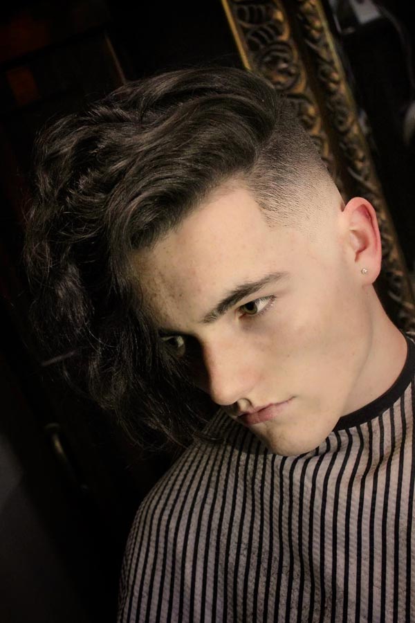 Undercut Long Curly Bang #undercut #longhair #haircuts #menhaircuts