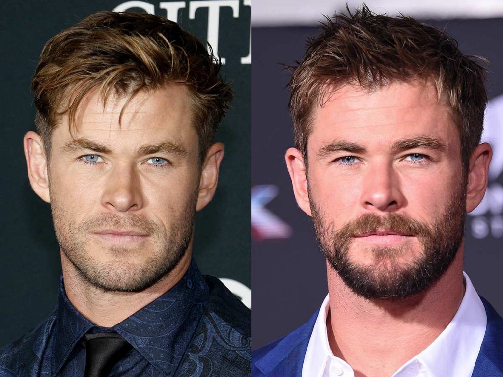 Chris Hemsworth #facialhair #beard #beardtranformation