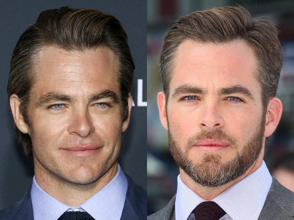 Chris Pine #facialhair #beard #beardtranformation