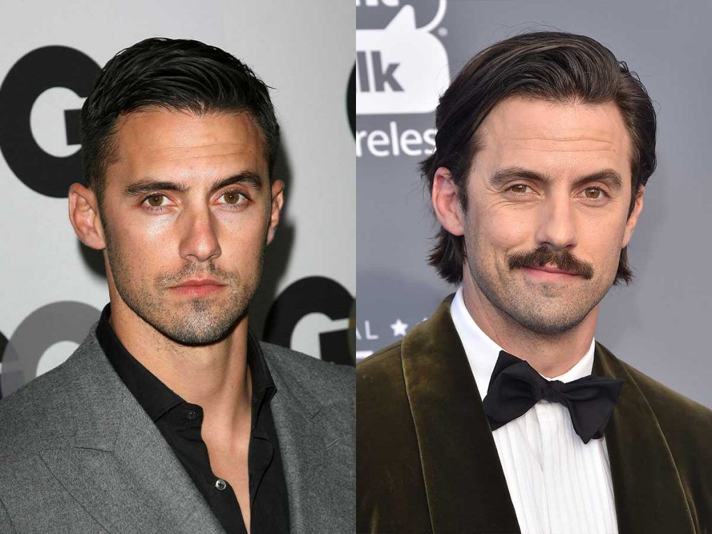 celebrity facial hair styles milo ventimiglia