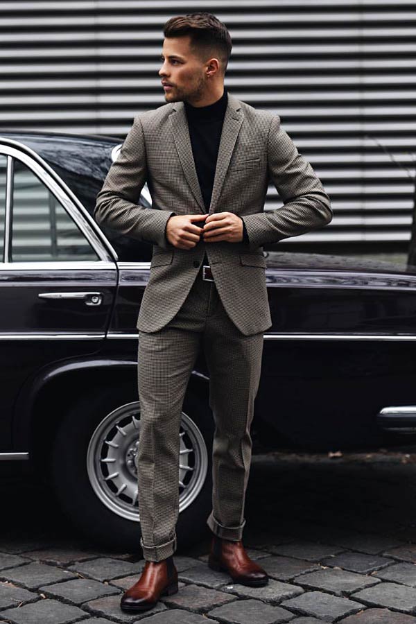 Business Casual Men’s Outfits Grey Suit #businnescasual #manoutfit