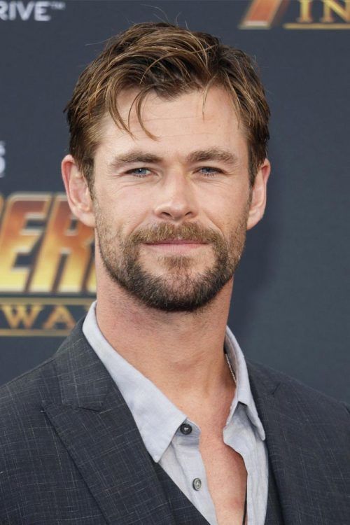 Pictures of Chris Hemsworth hair and long hairstyle of Thor