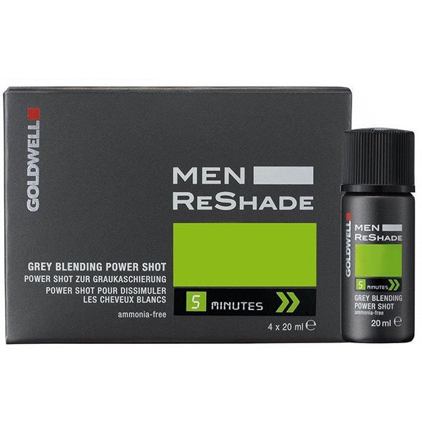 Goldwell For Men Reshade Grey Blending Power Shot (Cool Ash Light #menshairdye #dyehairmen