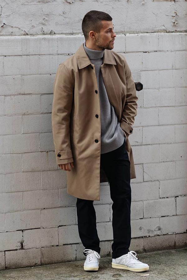 brown overcoat mens