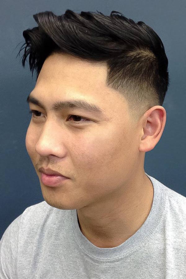 Medium Hair Cut Man Korean 