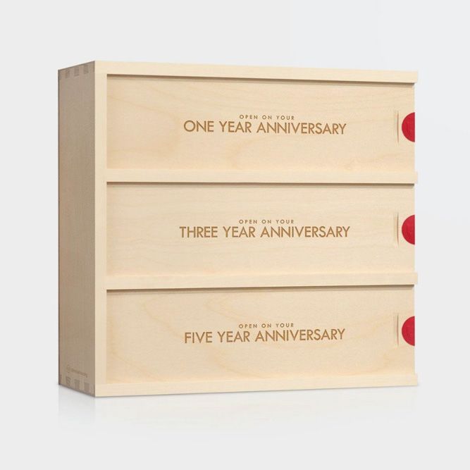 Anniversary Wine Box (Artificer Woodworks) #giftsforher