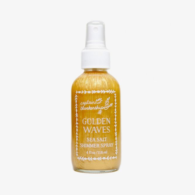 Golden Waves Sea Salt Shimmer Spray (Captain Blankenship) #seasaltspray #hairproducts