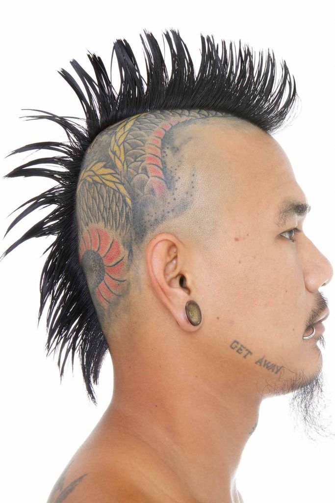 Asian Mohawk #libertyspikes #spikes #spikedhair #punkhair #punkhairstyles