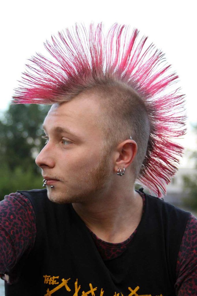 Long & Thin And Pink #libertyspikes #spikes #spikedhair #punkhair #punkhairstyles