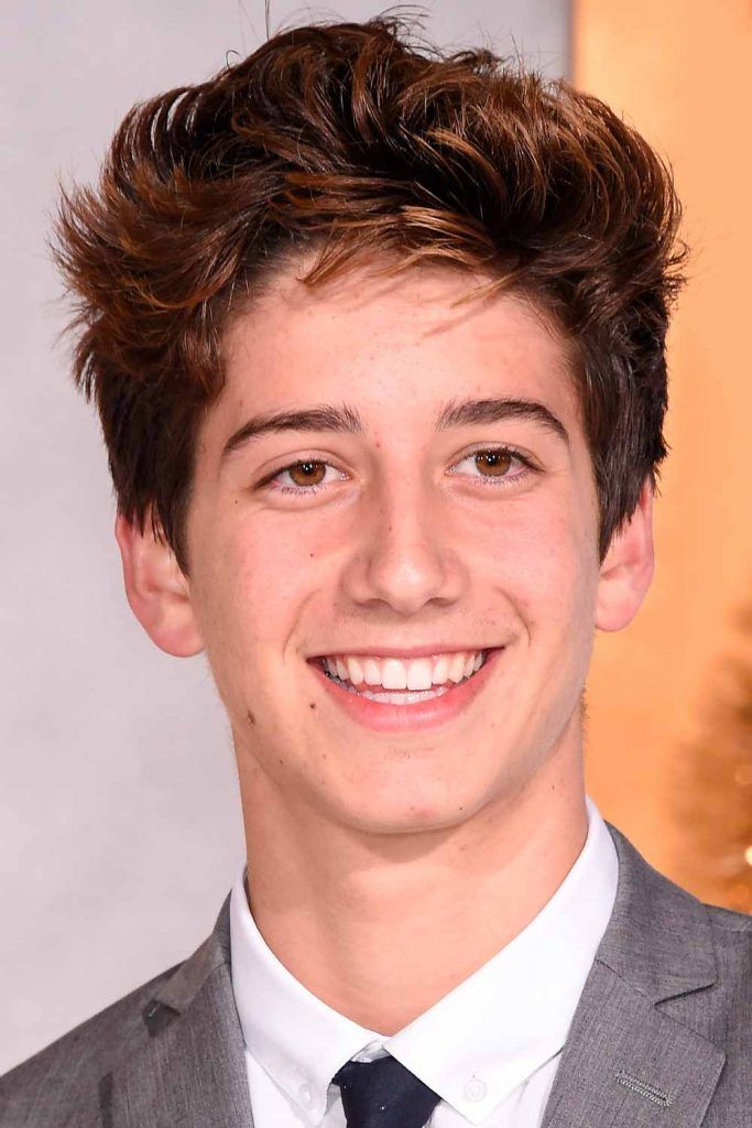 Milo Manheim's Messy Fringe #teenboyhaircuts #teenhaircuts #haircutsforteenageboys
