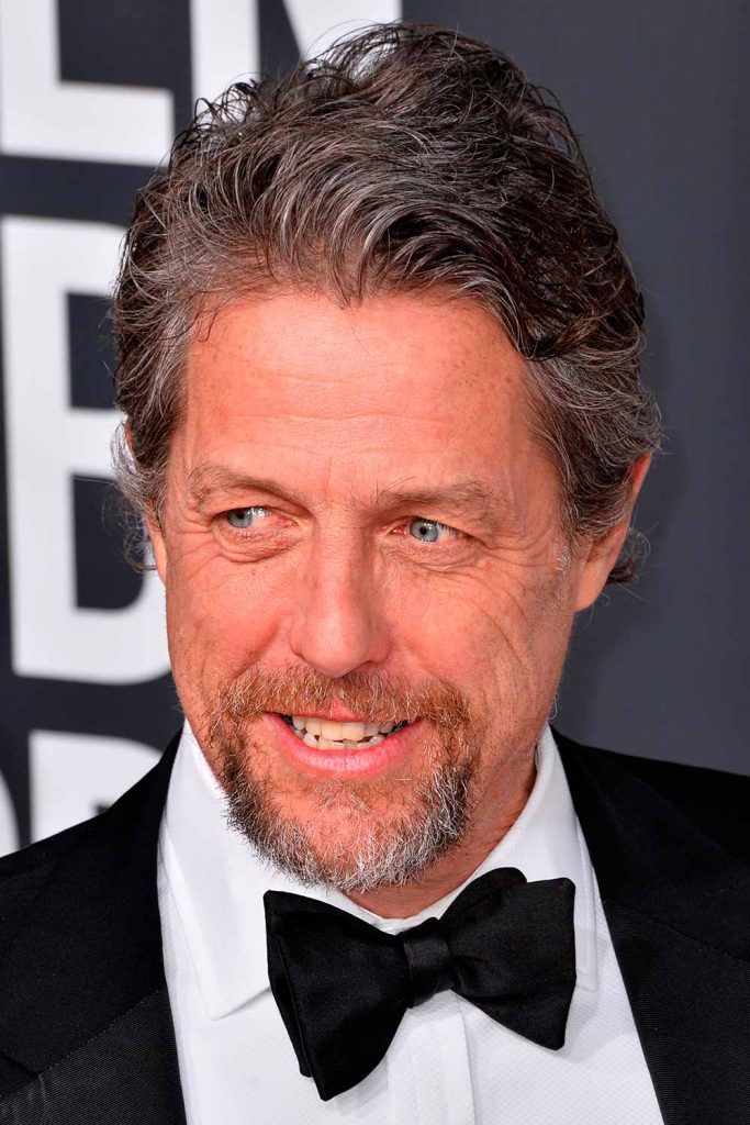 Hugh Grant’s Quiff And Beard #oldmanhaircut #haircutforoldermen 