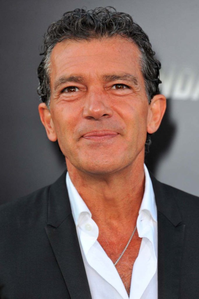 Antonio Banderas’ Short Wet Curls #oldmanhaircut #haircutforoldermen 