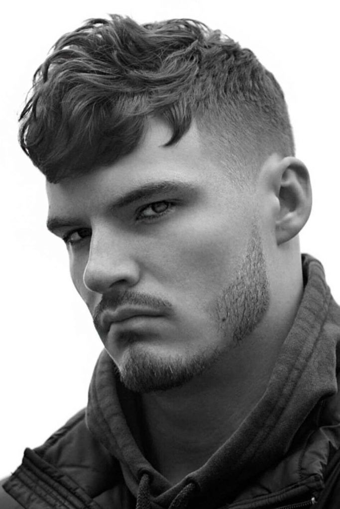 Wavy Side-Swept #fade #shorthaircutsformen #regularhaircut 