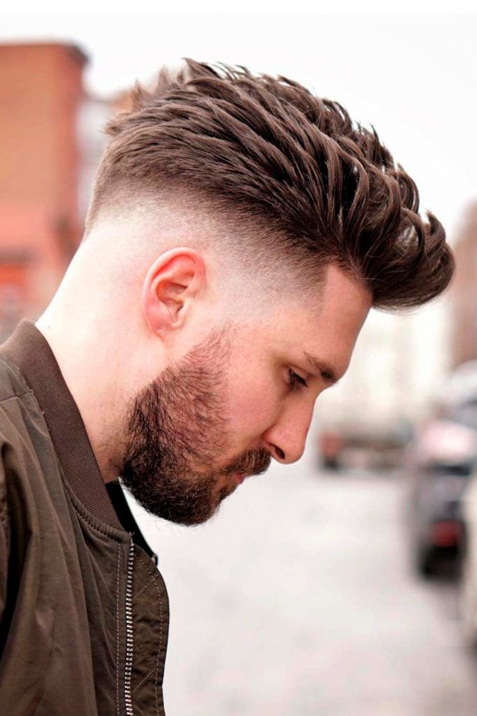 Brushed Back Hair #fade #shorthaircutsformen #regularhaircut 