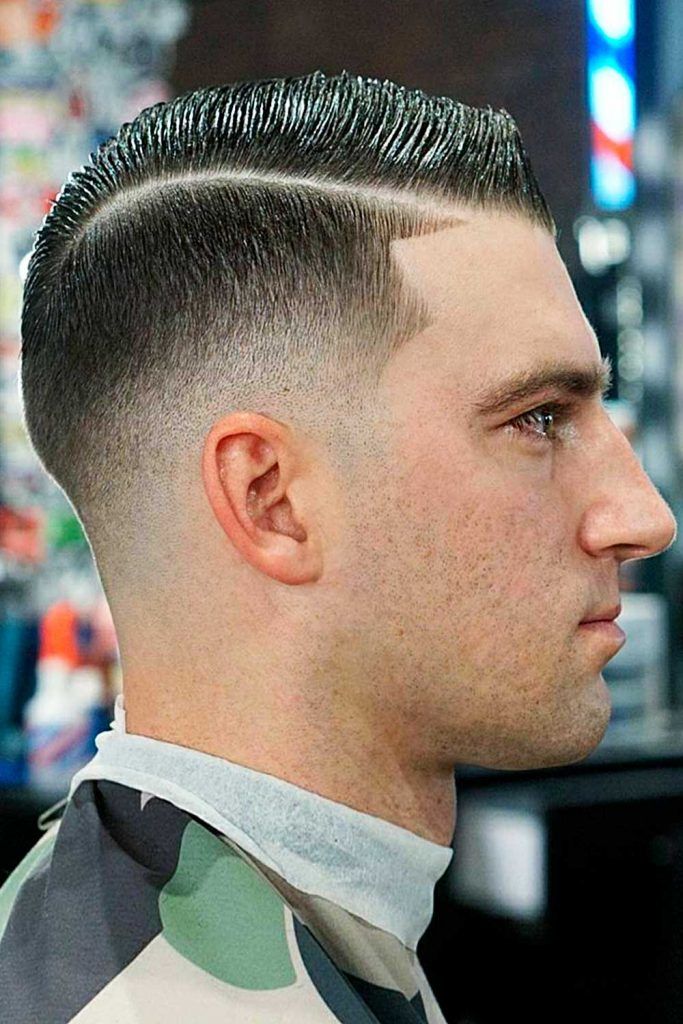 Side Part Hairstyle #highandtight #highandtighthaircut #fade