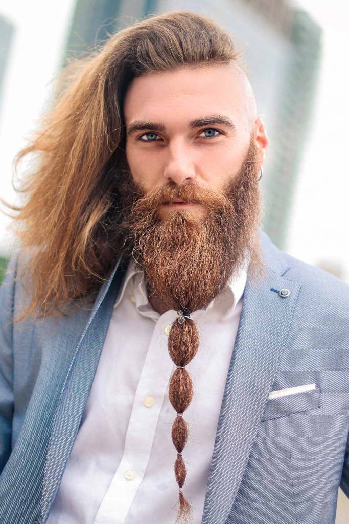 Beard Bun #beard #beardstyles #beardtypes #beards