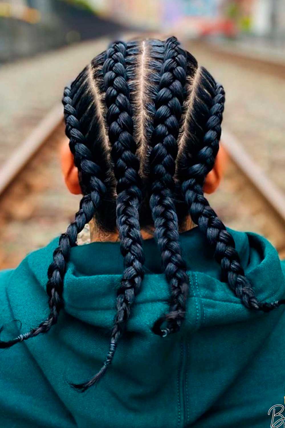 Four Braids #braidsformen #manbraids #mensbraids