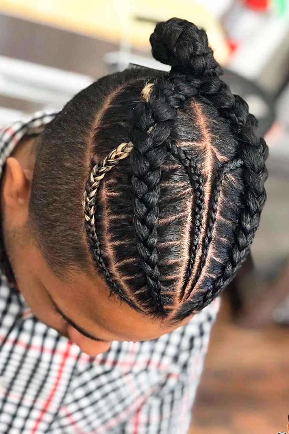 How do you do a cornrow braid? #braidsformen #manbraids #mensbraids