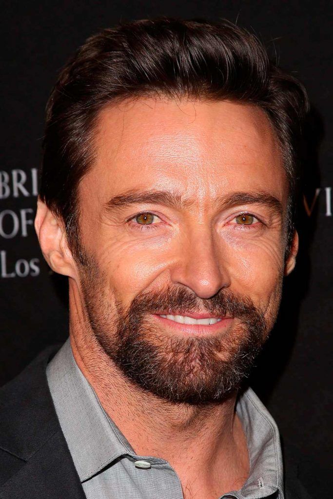 Hugh Jackman #circlebeard #goatee #goateebeard