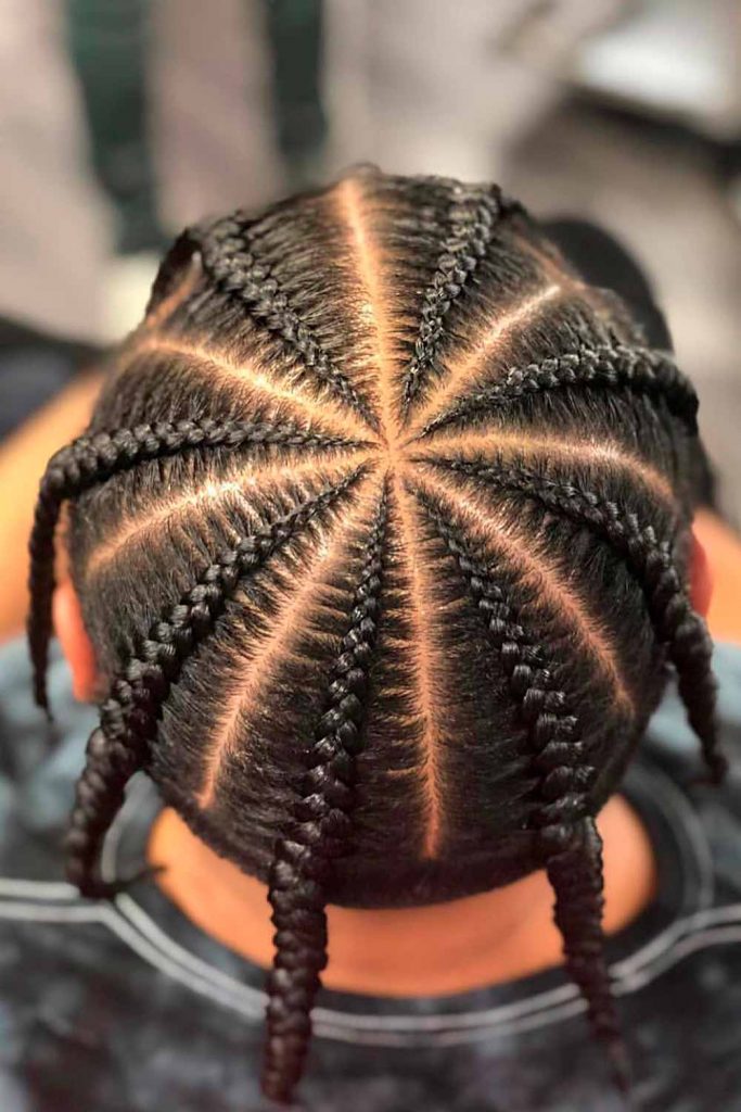 Spider Braids #cornrows #cornrowsmen #braidsformen #manbraid 