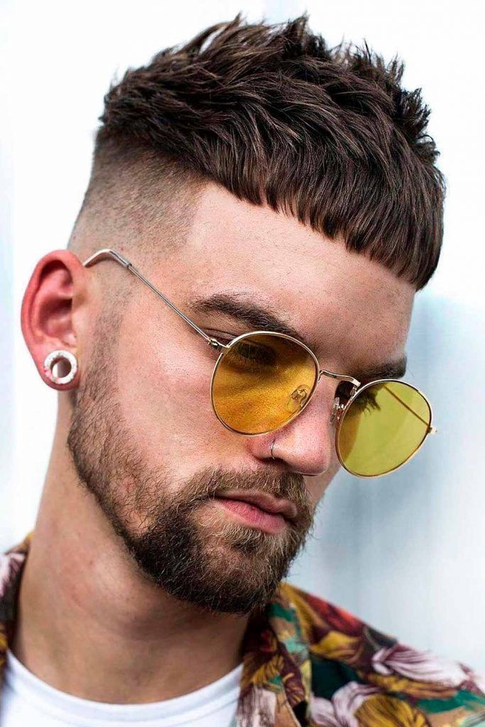 Cropped Bang #fringehaircut #fringebangs #mensfringe