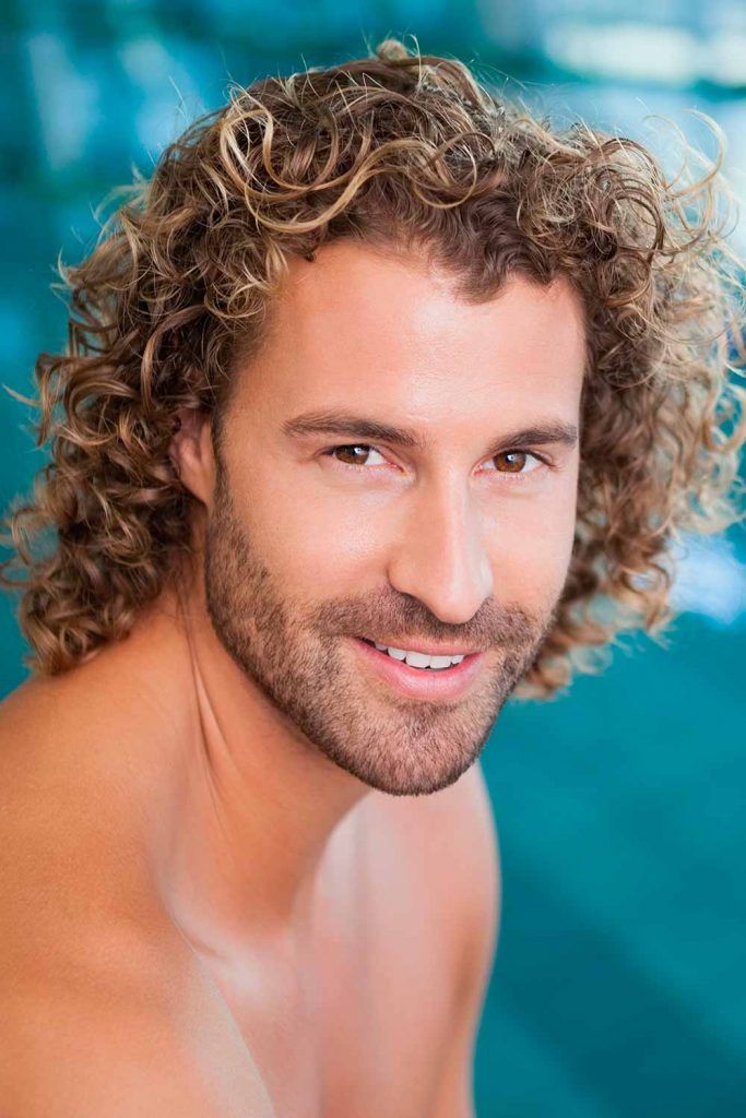Beachy Curls #jewfro #curlyhairmen #curlymen 