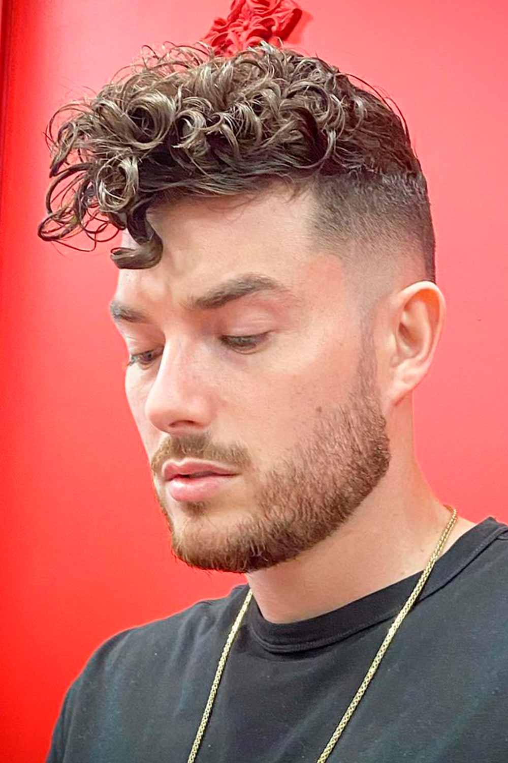 short curly hairstyles for men taper fade - Deans Variety