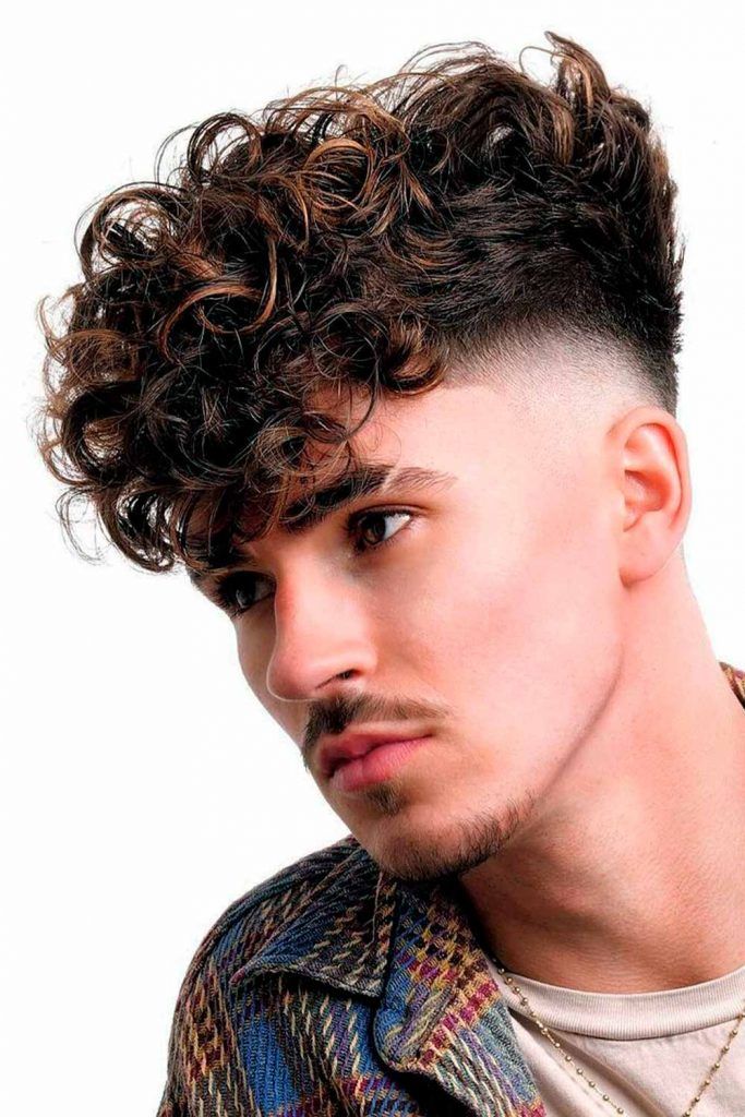 Highlights On Curly Hair #menshighlights #highlightsformen #hairhighlights 