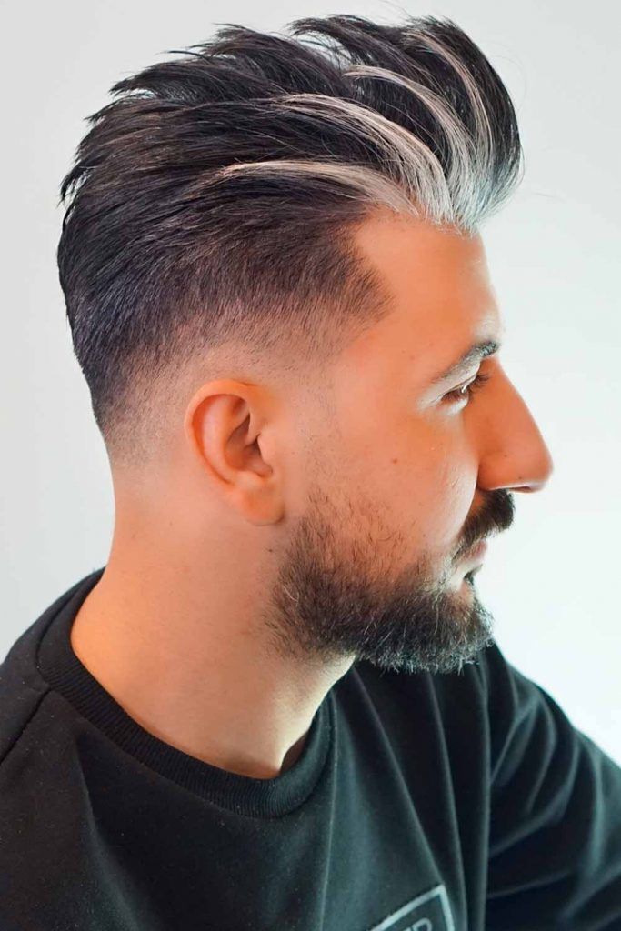 Mens silver store hair highlights