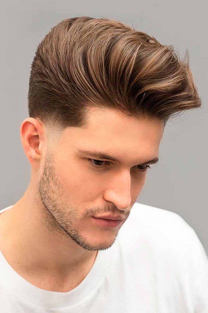 Men's Hairstyle : How to Style the Pompadour Fade .👔👕👌