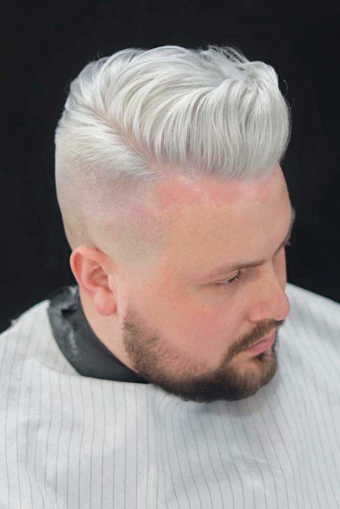 Silver Combed Bang #combover #comboverfade #fade