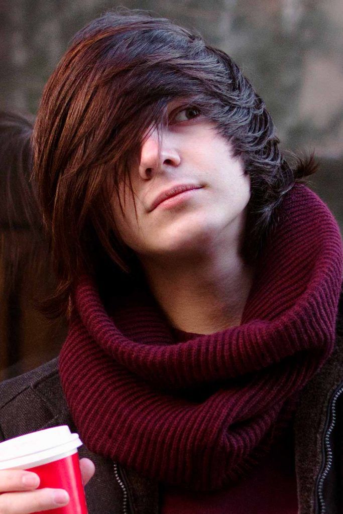 Rough Blue Locks-40+ Best Emo Hairstyles For Guys To Fit Your Edgy Personality