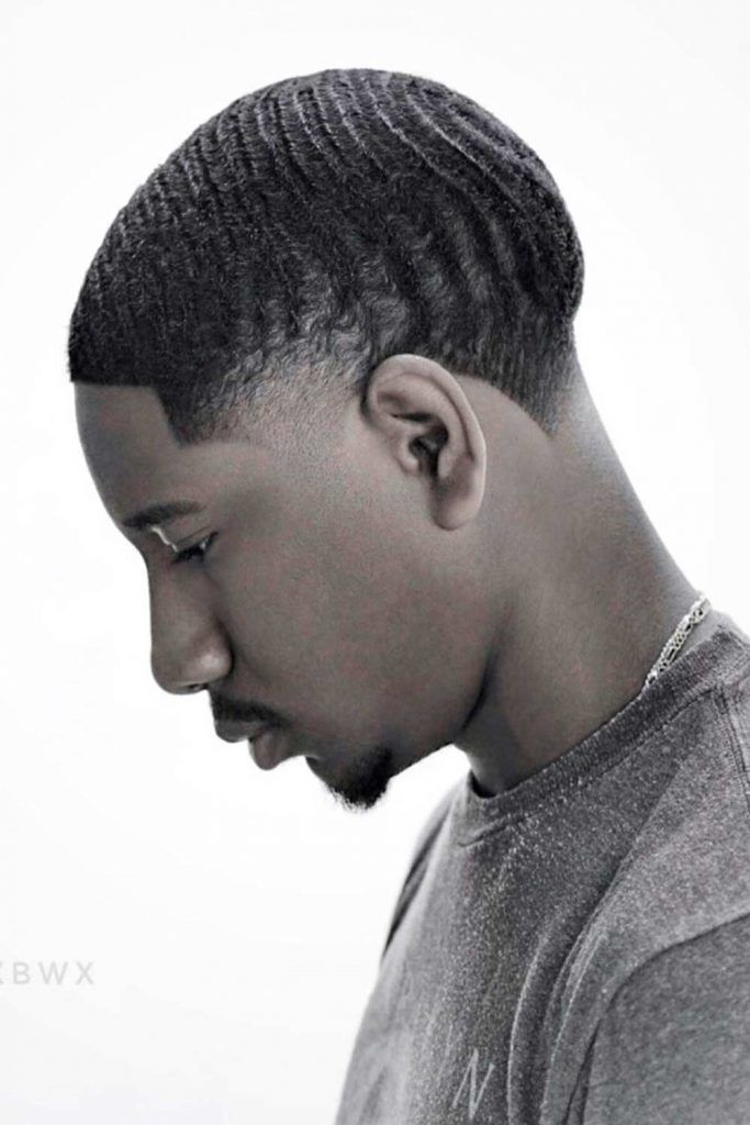 fade haircut with waves