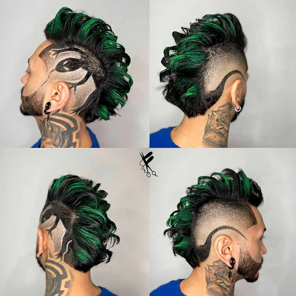 Lizard Green Design #haircutdesign #haircutdesigns #undercutdesign #hairdesign