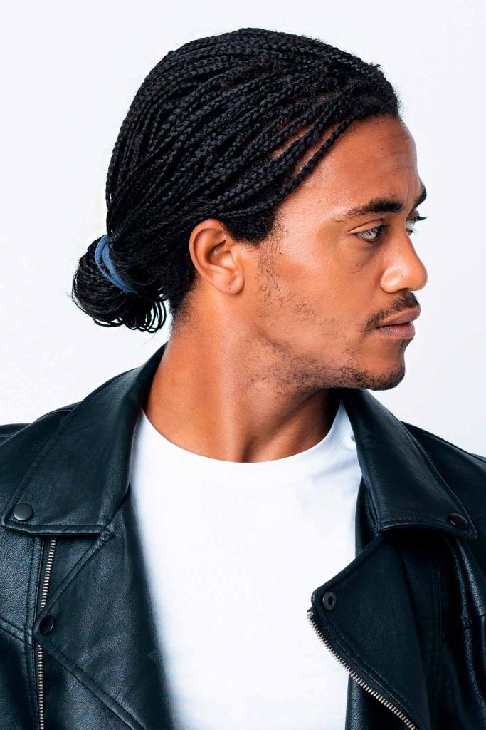 Men’s Braids And Bun #manbun #menbun #manbunhair #longhairmen