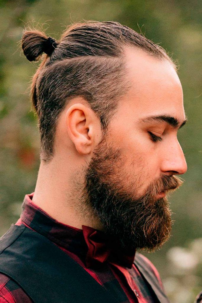 Top Knot With An Undercut #mensupdos #mensupdo #updohairstyles