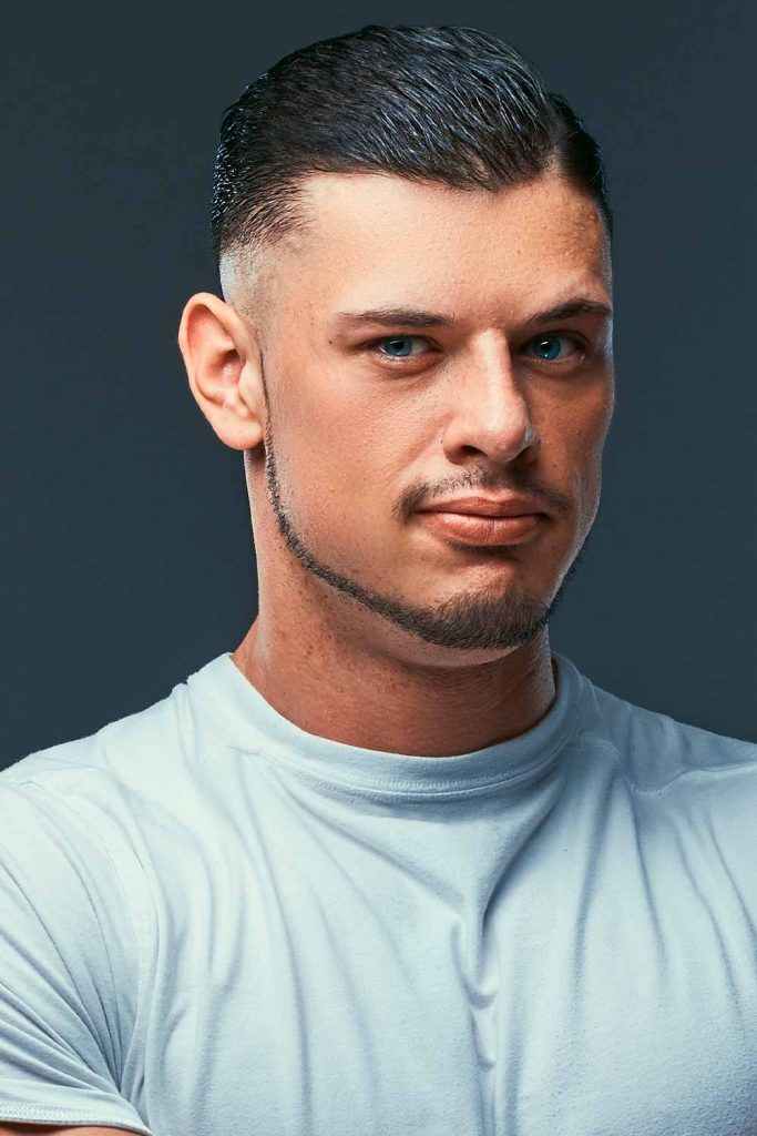 Image of Chinstrap facial hair for oval faces