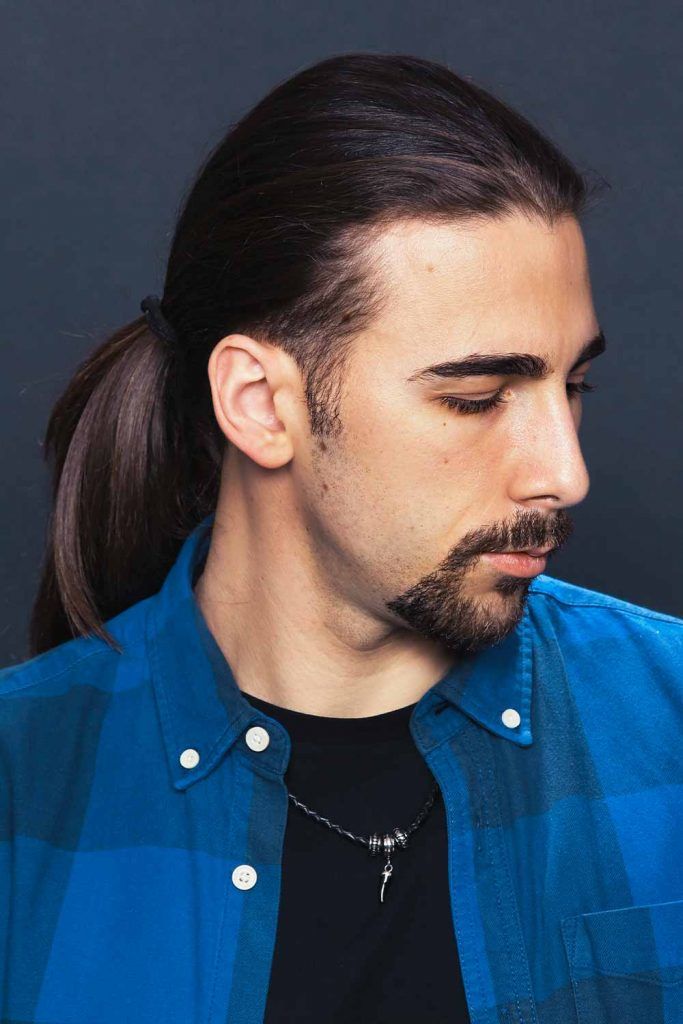 Low Tail For Straight Hair #manponytail #ponytailformen #longhairmen #menslonghairstyles #longhairstylesformen