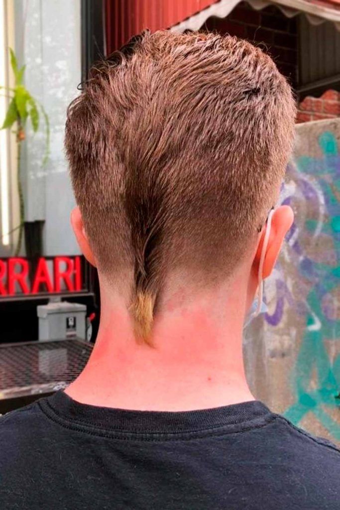 Short Rat Tail #rattail #rattailhair #rattailhairstyle