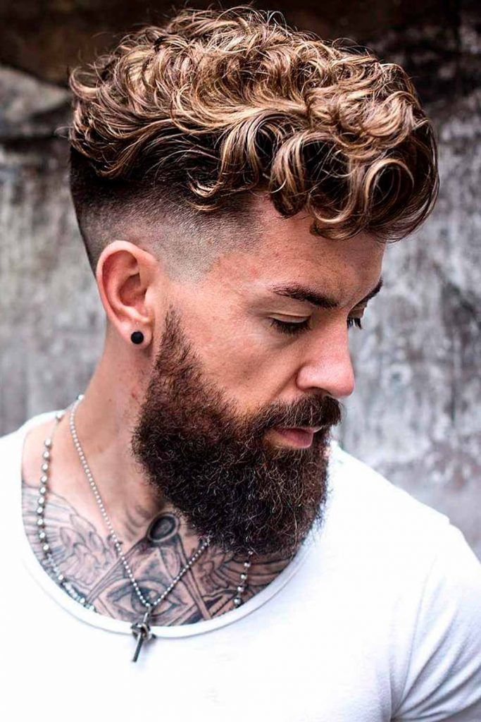 Styled Wet Curls #undercut #curlyhair #curlyundercut #curlyhairmen