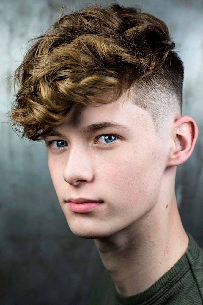 Undercut For Boys #undercut #curlyhair #curlyundercut #curlyhairmen