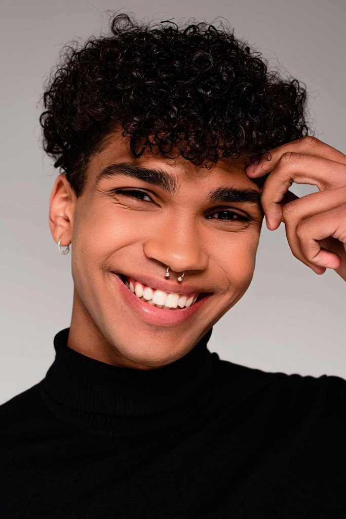 Small Thin Curls #curlyhairmen #curlymen #howtogetcurlyhair #curlyhairstyles