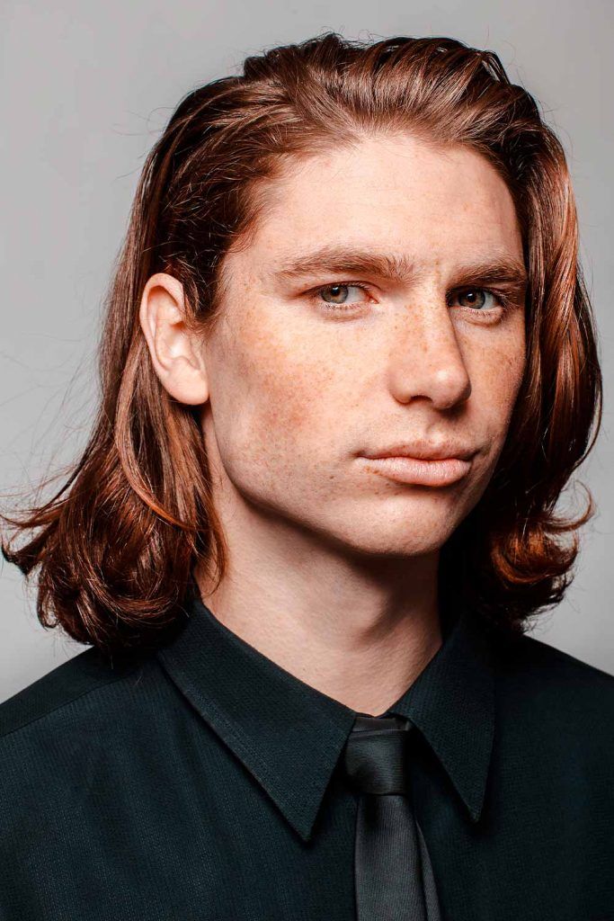 Long And Straight Mens Red Hairstyles #redhairmen #redhairedmen #gingerguys #redguys 