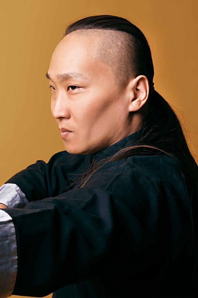 Undercut With Samurai Ponytail #samuraihair #chonmage#samuraibun