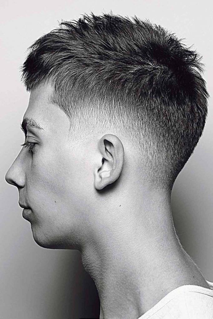 Straight shop hair fade