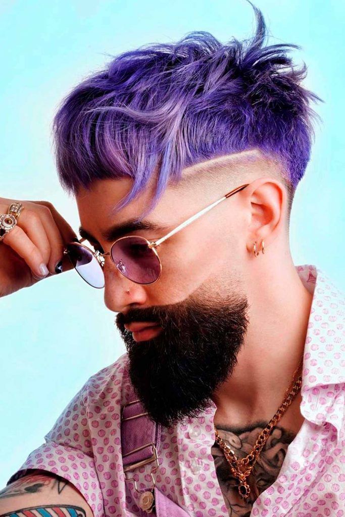 Purple Fade #menshaircolor #haircolorformen #menscolors