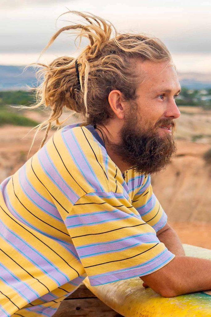 Dreaded Mens Surfer Hair #surferhair #beachhair