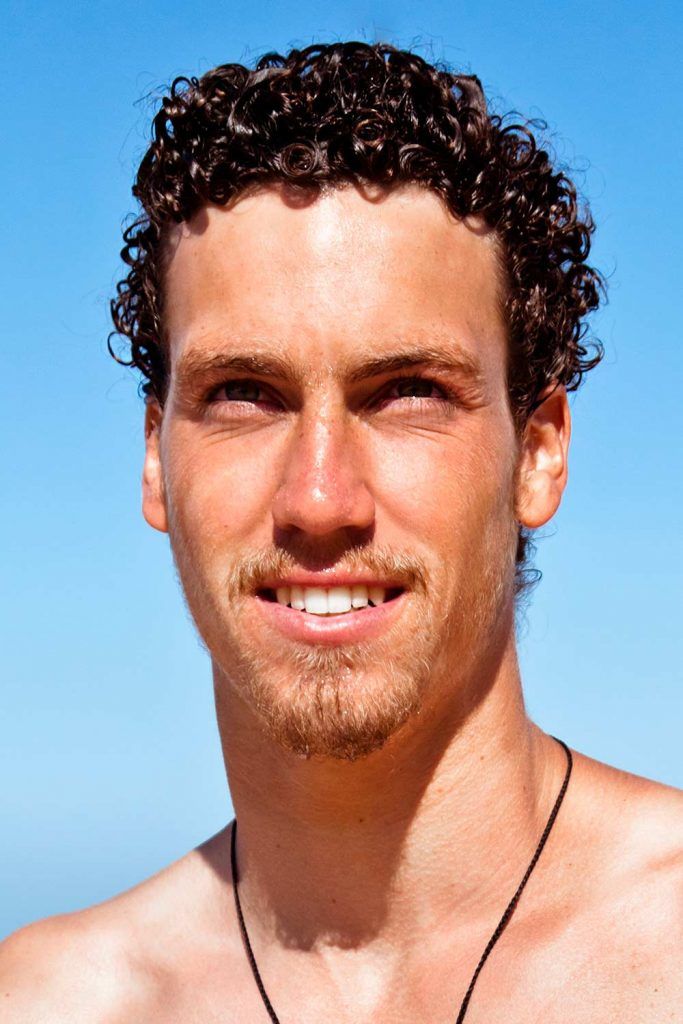 Curly Short Surfer Haircut #surferhair #beachhair