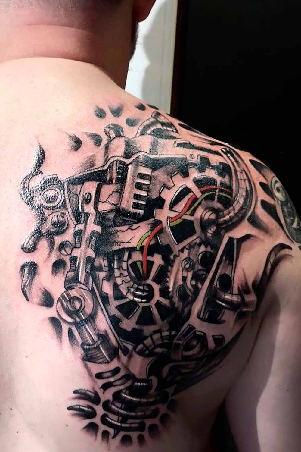 Biomechanical #menstattoos #tattoosformen